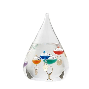 

Galileo Thermometer Water Drop Weather Forecast Bottle Creative Decoration