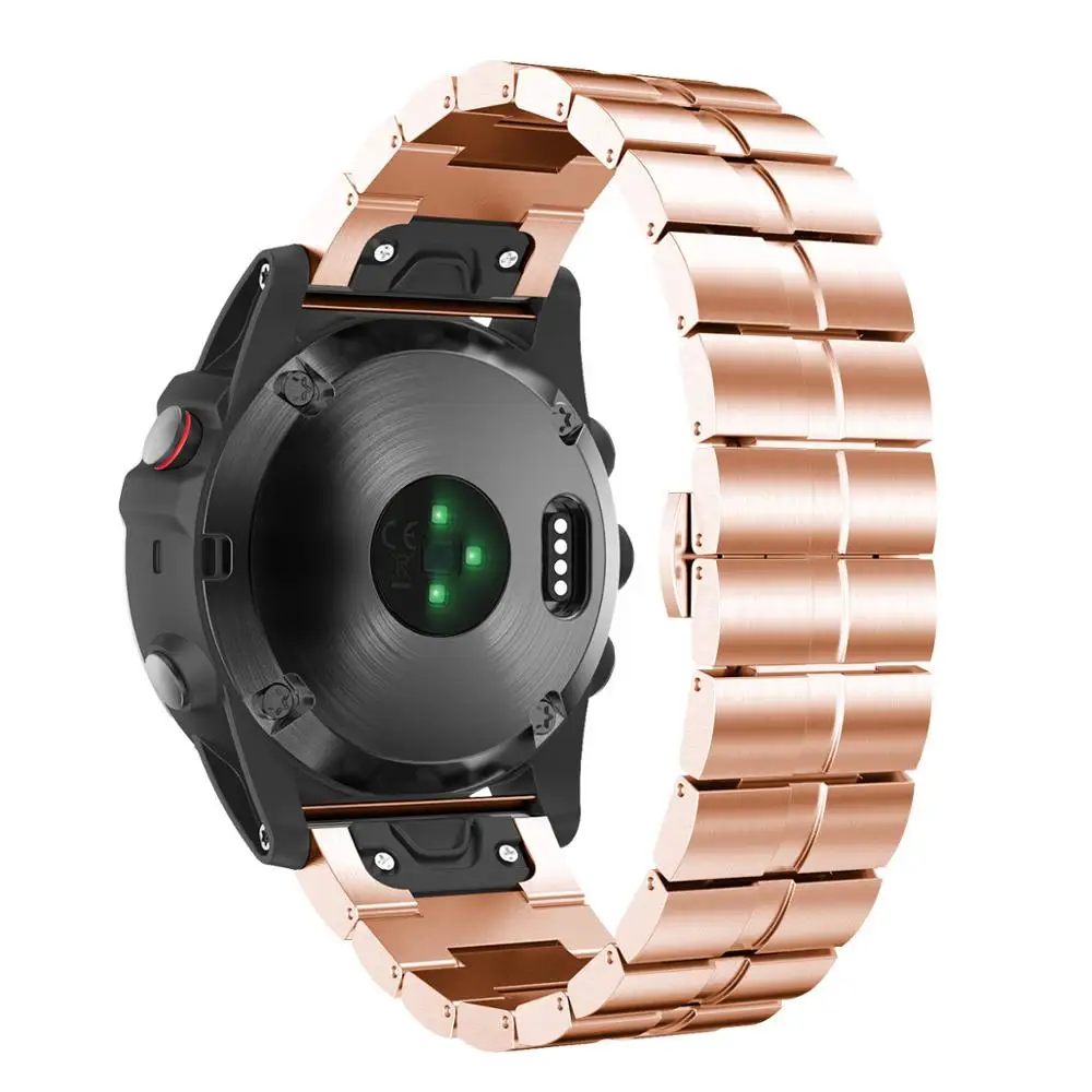 Металлический ремешок QuickFit 26 мм для Garmin Fenix 6X 5X Plus 3 HR Band аксессуары часов браслет