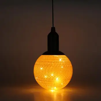 

Cotton Ball LED Night Lamp Holiday Home Bedroom Decorative Fairy Rope Lighting Fine Cotton Yarn Winding Outside the Sphere