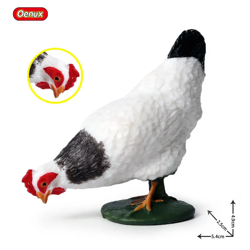 Детская сплошная модель диких животных модель Fowl Пек рис желтый Петух Курица цыплята группа набор гаражный набор игрушка