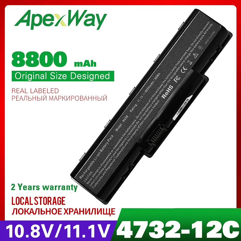 Аккумулятор для ноутбука 8800 мАч Packard Bell EasyNote TJ61 TJ62 TJ63 TJ64 TJ65 TJ66 TJ67 TJ68 TJ71 TJ72 TJ73 TJ74 TJ75
