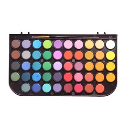 48-color Solid Watercolor Gouache Paint Set Beginner Powder Plastic Box Aquarela Paint Set Art Supplies for Artist Acuarela