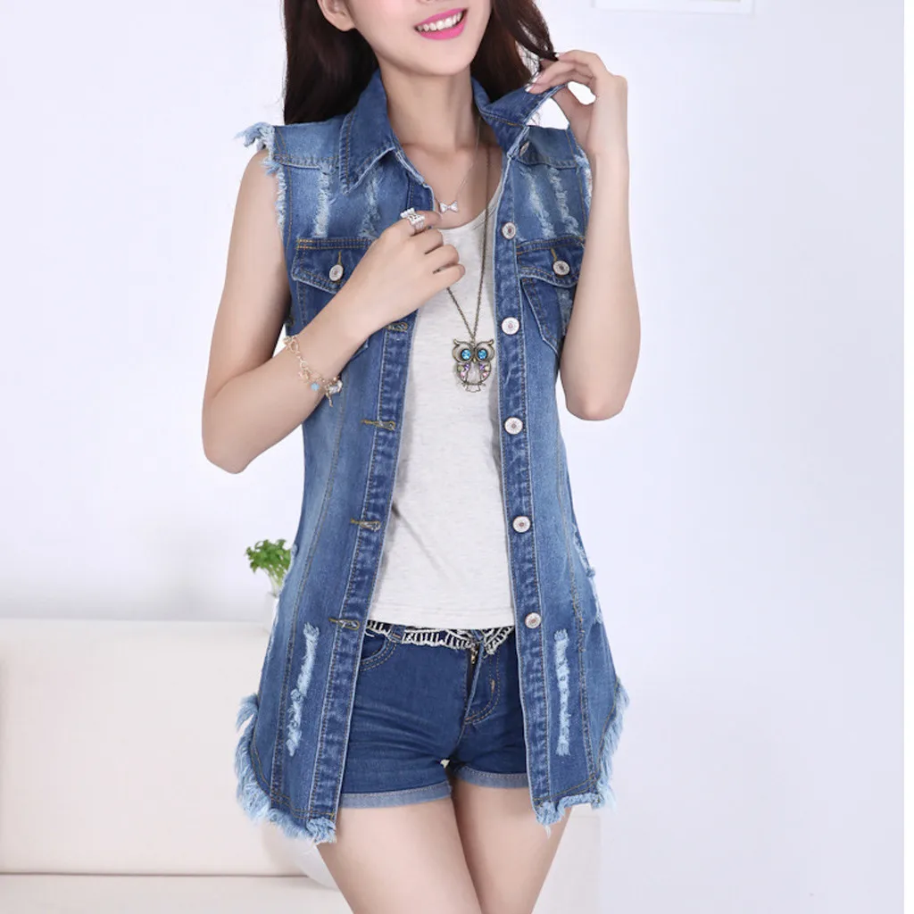 ladies denim biker jacket