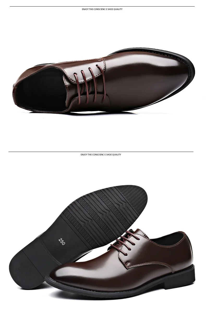 VESONAL/Коллекция года; сезон весна-осень; деловая Мужская обувь из искусственной кожи; Классические Мужские модельные туфли в винтажном стиле; мужские деловые туфли; большие размеры