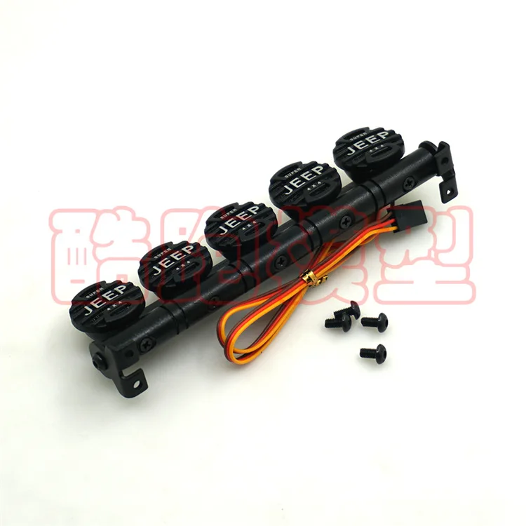 

1/10 Model Climbing Car Wrangler Jeep Headlight 5 Lamp Diwali Scx10 90046 D90 Trx-4