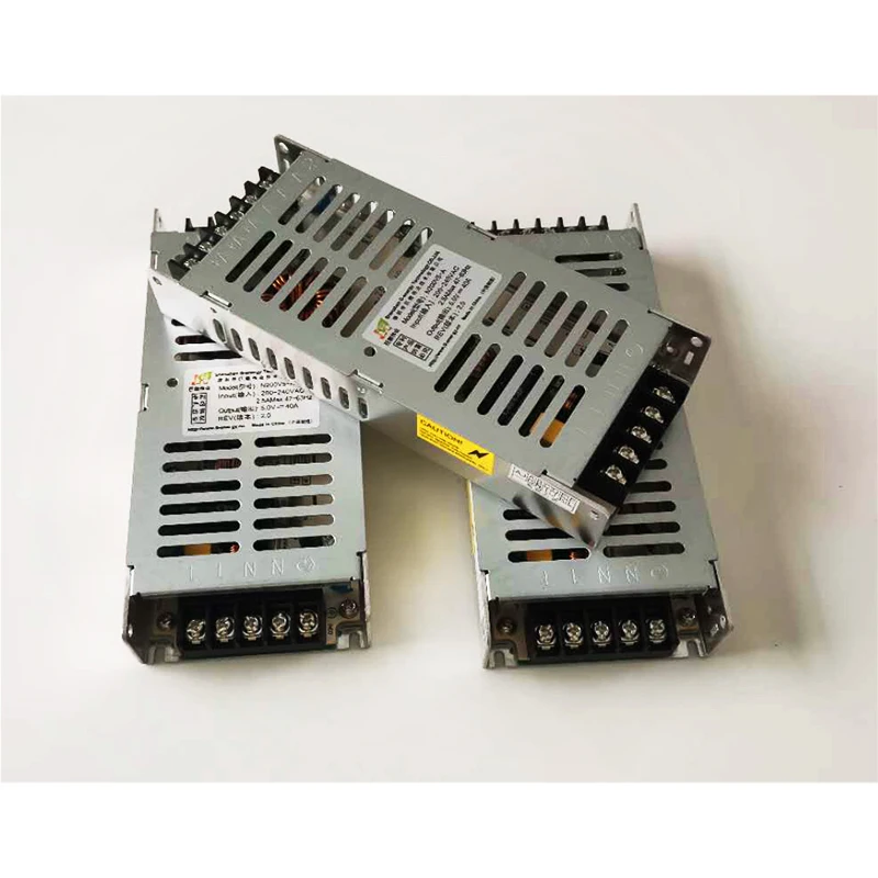 G-energy N200V5-A Slim LED Display Screen Power Supply AC 200-240V to DC5V 40A 200W 220V AC Input Voltage electronic component electrical component