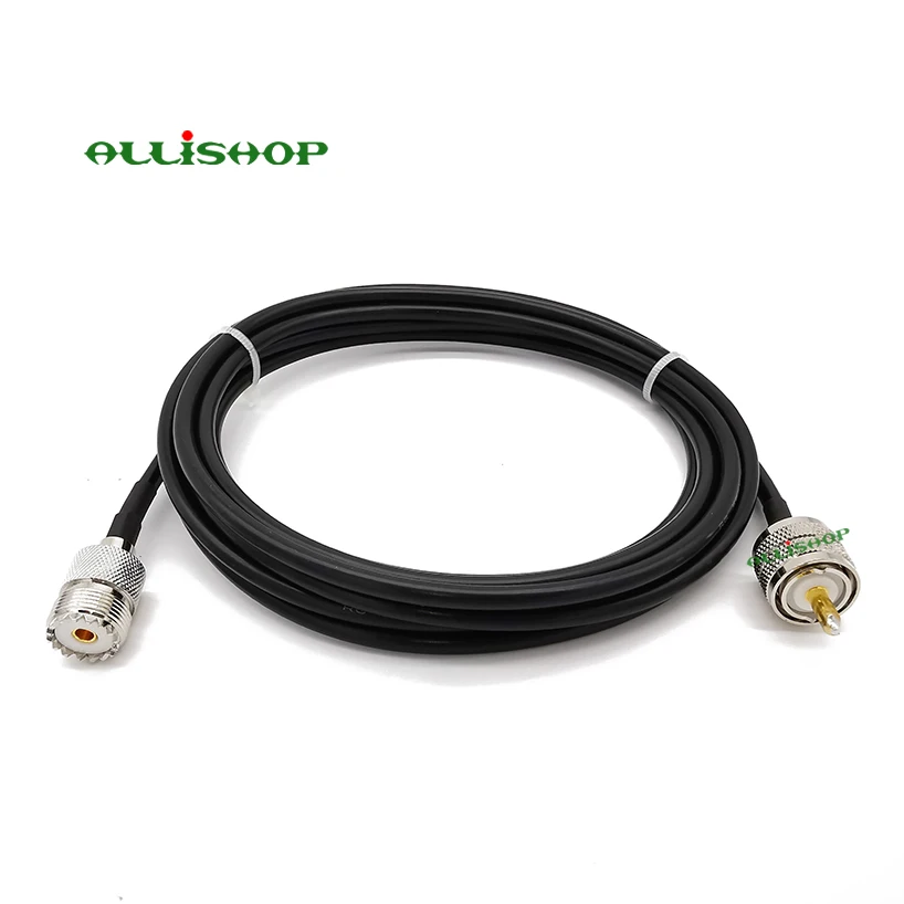 УВЧ телефон со штекером на SO 239 Женский Удлинительный кабель RG58 Pl259 разъем для