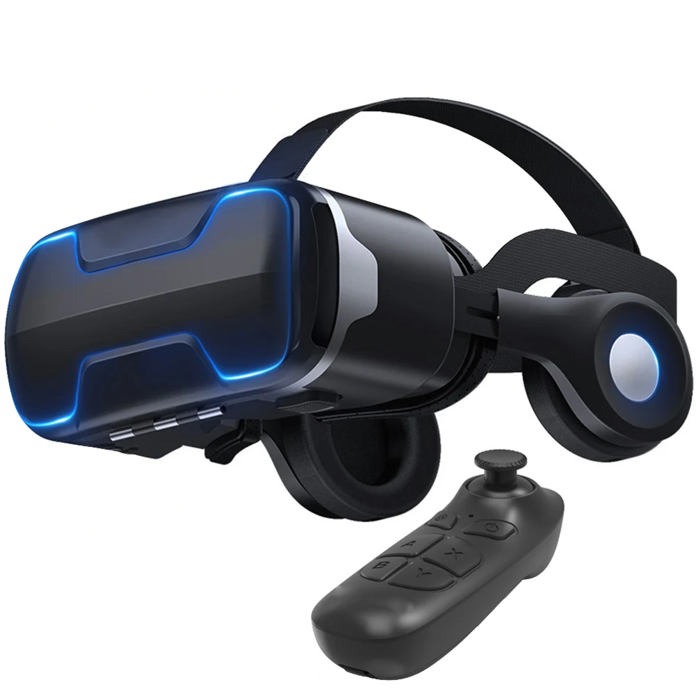 Стерео искусственная кожа регулируемые фильмы видеоигры анти-bluelight VR гарнитура виртуальной реальности очки для 4,7-6 дюймового телефона