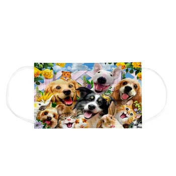 

10PCS Animal Prints Adult Disposable Mask 3 Layer Filter Women Face Mouth Mask Protective Face Mask Mascarilla Masque Facemaske