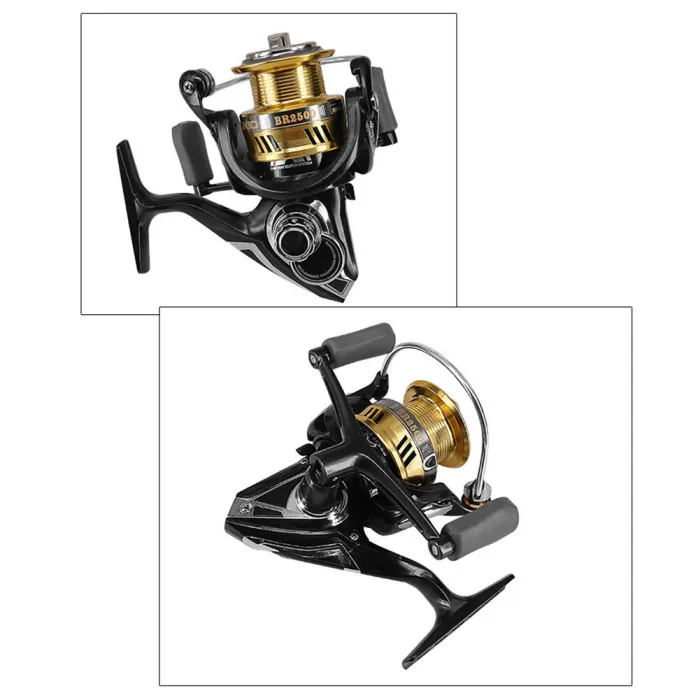 New High Speed Ratio Spinning Reel BR Fishing Reel Middle Roller Spool Double Rocker Fishing LMH66