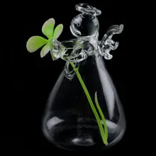 Anioł przezroczysta szklana ściana wiszący wazon butelka na rośliny dekoracje kwiatowe tanie tanio FGDRHFD Nowoczesne Szklane i kryształowe Blat wazon Angel Vases