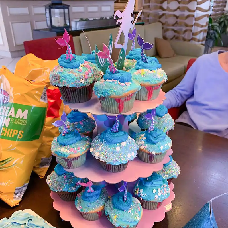 Meidding Soporte De Pastel De Sirena De 3 Niveles Decoracion De Mesa Para Cena De Cumpleanos De Nina Vajilla Suministros De Bano Para Bebe Decoraciones Diy De Fiestas Aliexpress