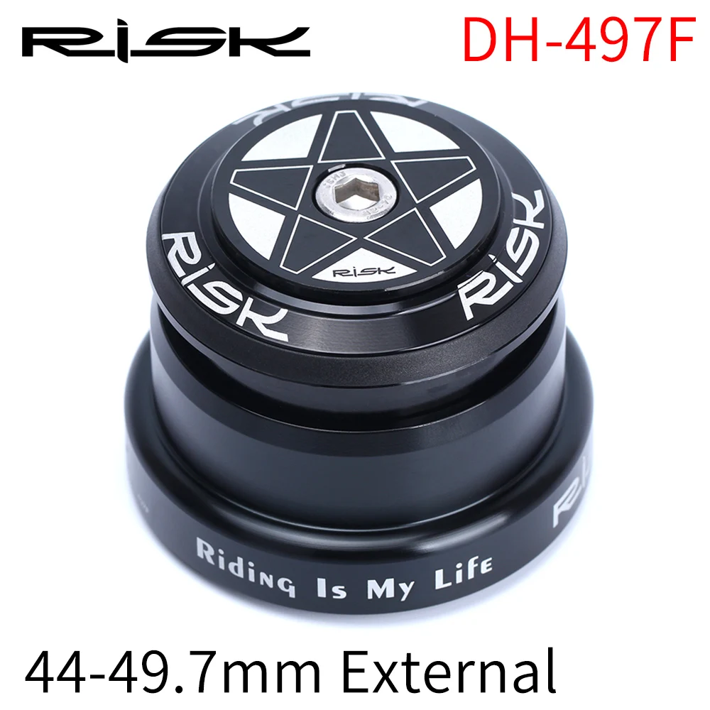 Risk горный велосипед Bowl Group DH Горные 44-49,7/49. 7 мм коническая подходящая 1,5 конусная прямая передняя вилка Perlin