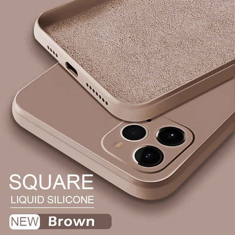 ASTUBIA Official Square Liquid Silicone Case For iPhone 11 12 13 Pro Max Mini XS MAX XR X XS 7 8 PLUS SE 2020 Protector Cover best iphone 11 cases