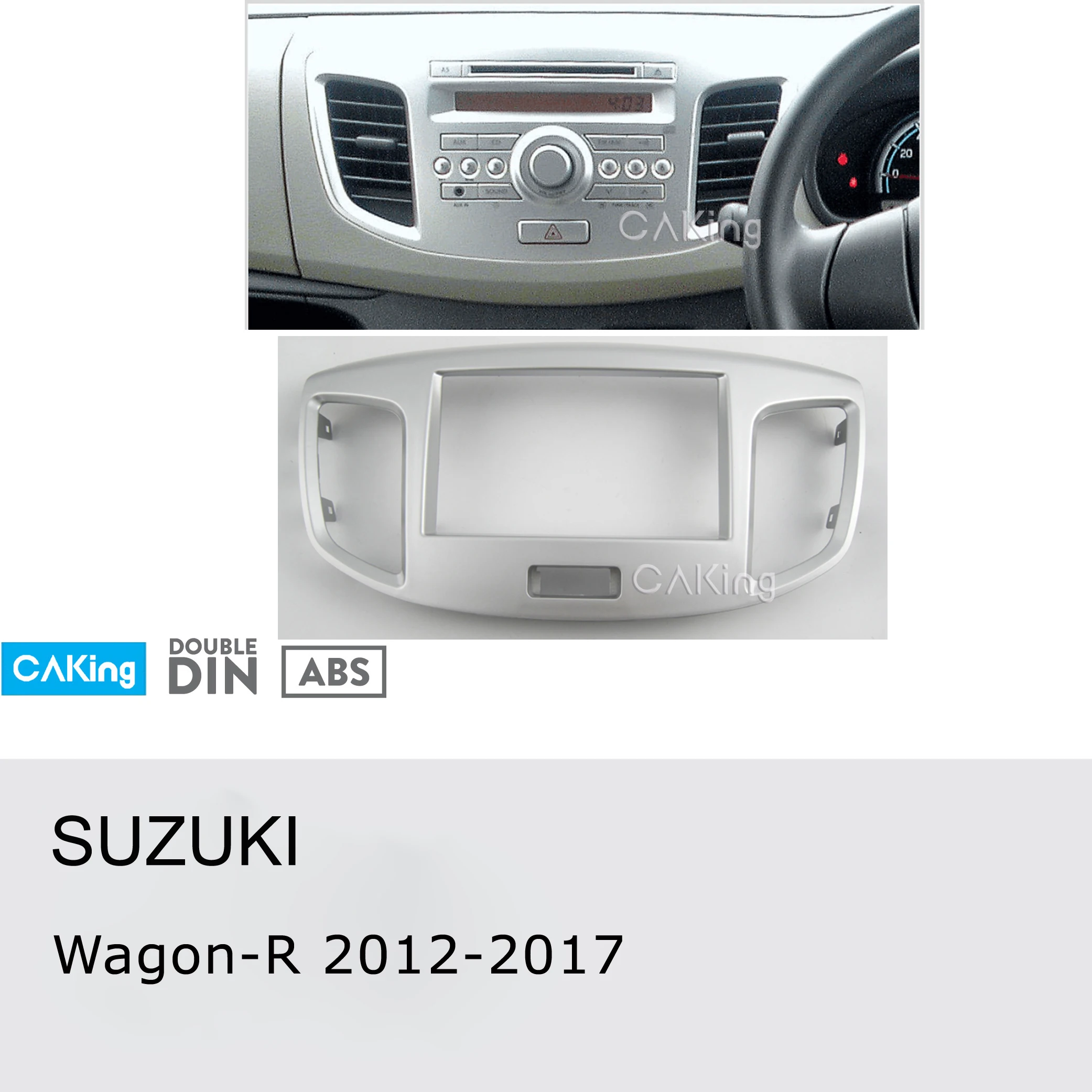 Автомобильная панель радиоприемника Double Din для SUZUKI Wagon R 2012 2017 комплект установки