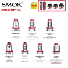 RPM40 POD Комплект об/мин DC MTL кварц Тройная сетка катушка RBA ядро Стандартный Pod& Nord Pod электронная сигарета атомайзер ядро