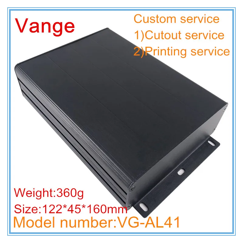 4pcs/lot black extruded profiles chassis box 122*45*160mm 6063-T5 Aluminum project enclosure wall-mounted for launcher PCB | Обустройство