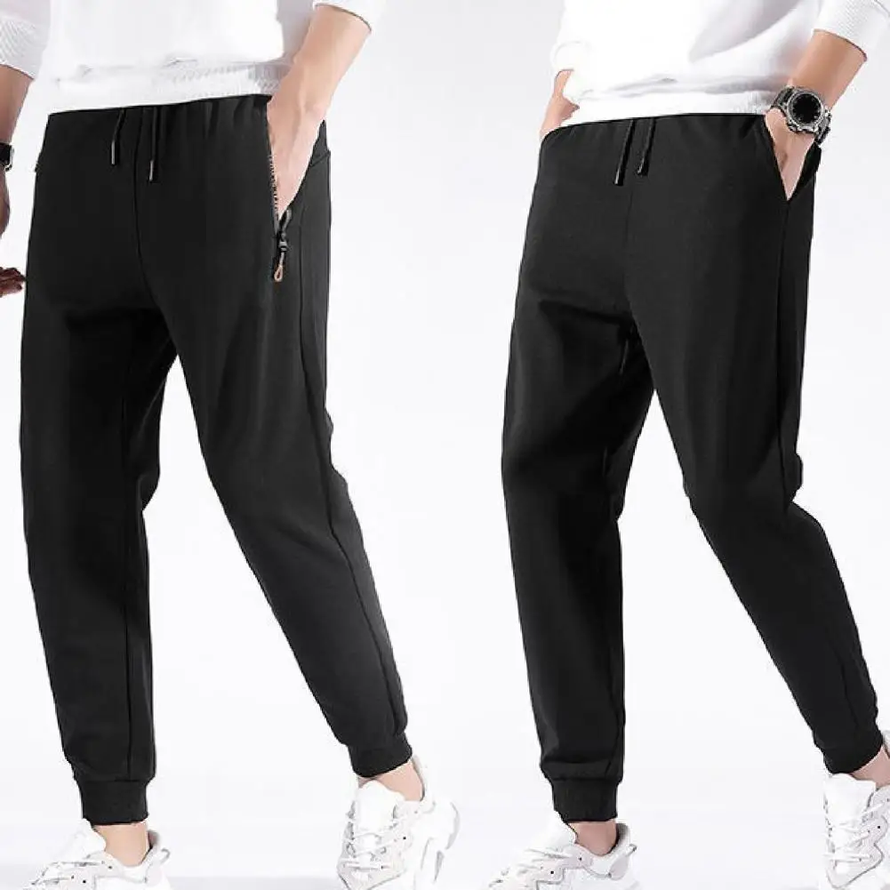 

Men Pants Winter Joggers Sweatpants Men Oversized Loose Casual Solid Color Drawstring Thicken Pockets Trousers Men's Clothing