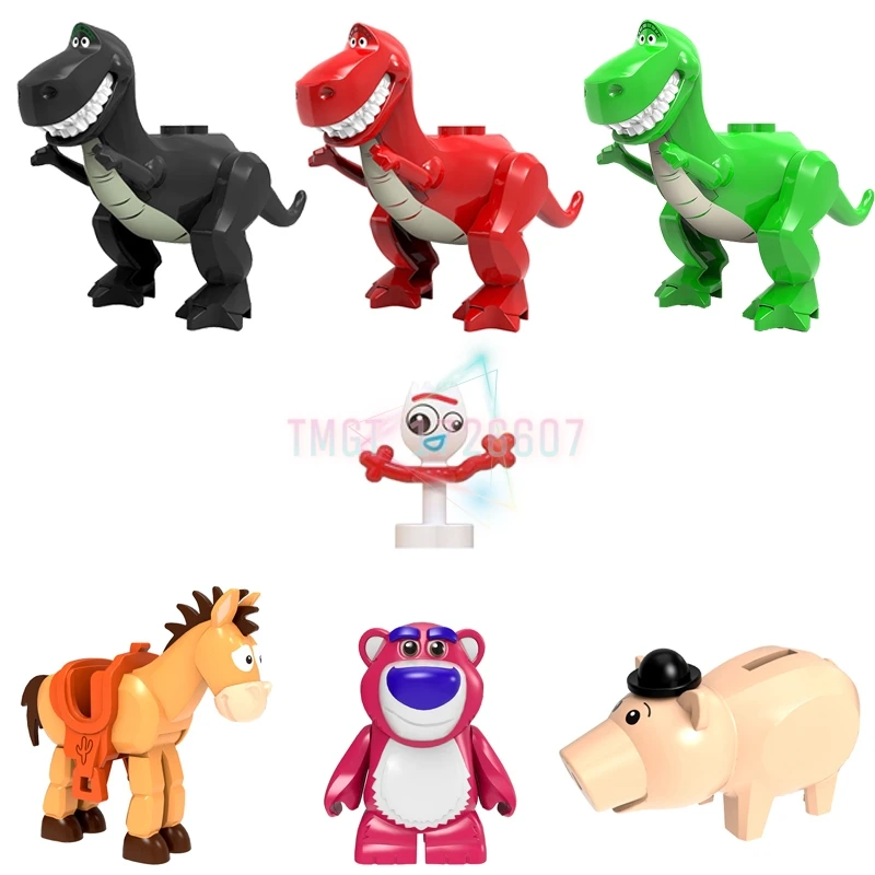 Одиночная фигурка аниме Bulleye Lotso Rex Green Dinsuar Hamm Копилка животные девочки