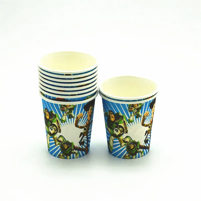 51/81 шт. вечерние Tablecwares комплект чашки тарелки салфетки соломы Скатерть «История игрушек», «Малыш День рождения поставки вечерние украшения набор