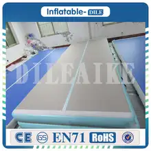 Customized logo 12x2x0.2m inflatable air tumble track for gym inflatable air track for sale