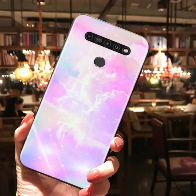 Gradient Rainbow Laser For LG K22 K71 K61 K51S K41S K30 K20 2019 Q60 V60 V50S V50 V40 V35 V30 G8 G8S G8X ThinQ Phone Case Style 07