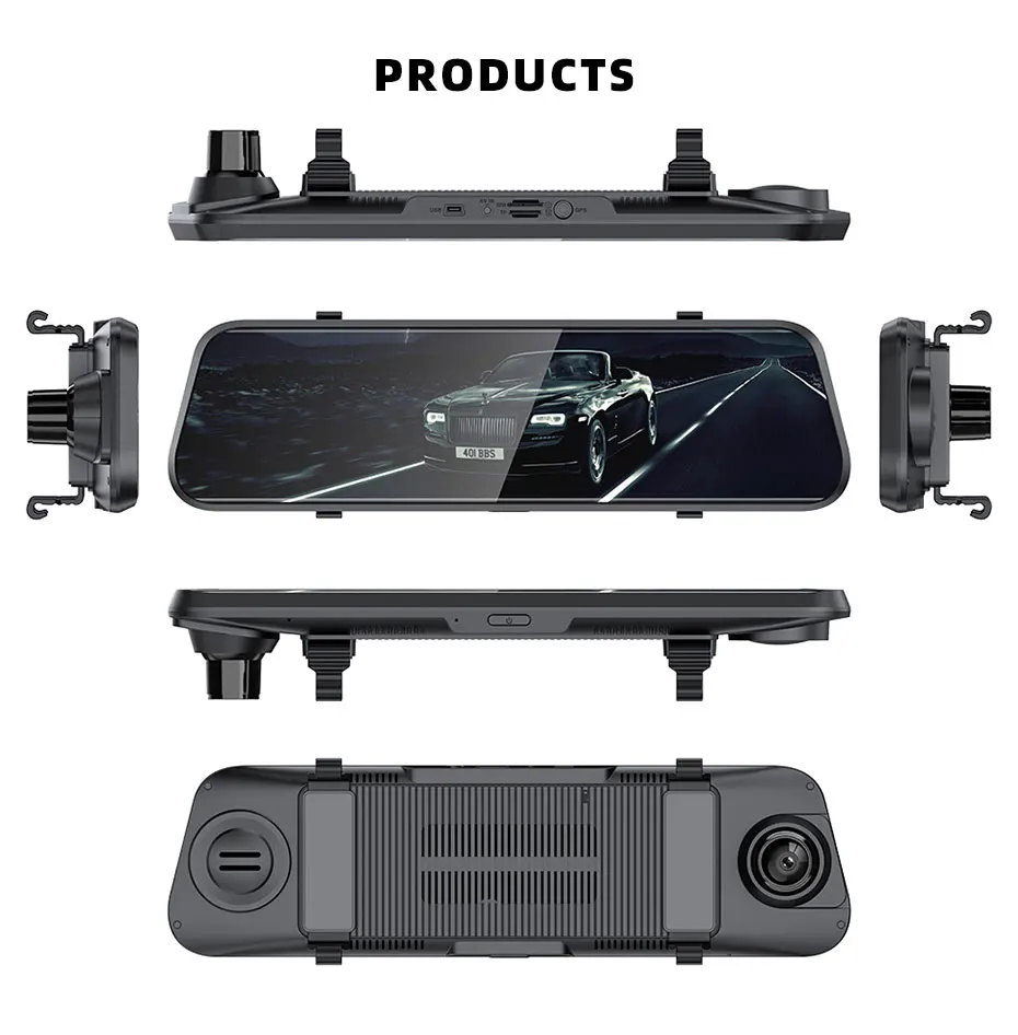 9,6 ''4G ADAS Android 8,1 2GB ram Автомобильный видеорегистратор 1080P с двумя объективами gps Wifi FM Bluetooth Авто регистратор зеркало заднего вида Z55