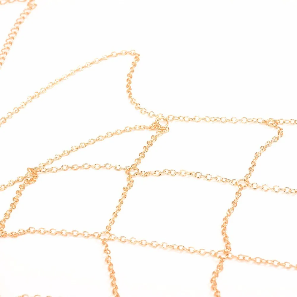 Новая мода женщин сексуальное бикини живота цепочка для тела на талию Золотая Геометрическая сетка Сетка кисточкой Жгут Бюстгальтер ожерелье ювелирные изделия для тела