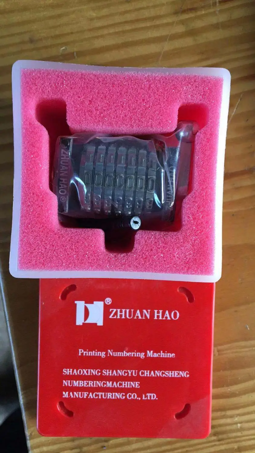 1 pcs High quality 7digits Rotary Numbering Machine vertical Counterclockwise 9 8 7 6 5 1