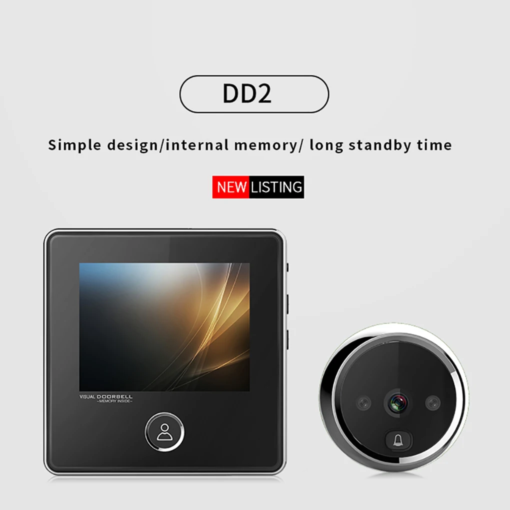 DD2 электронный дверной звонок ИК-камера ночного видения фото Запись Цифровой умный дверной звонок Newst