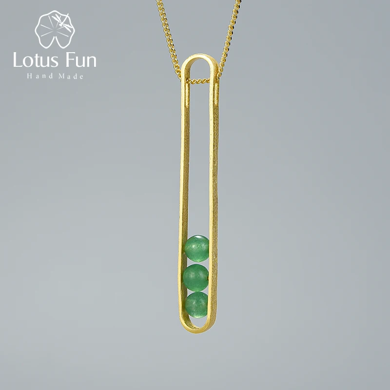 Женский эллиптический кулон Lotus Fun ожерелье без ожерелья из настоящего серебра 925