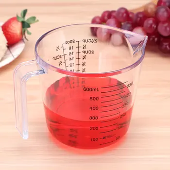 

Standard & Metric Measurment Cup Stackable Water Liquid Measuring Jug with Handle Eggs Flour Measure Mug Kitchen Baking Tools