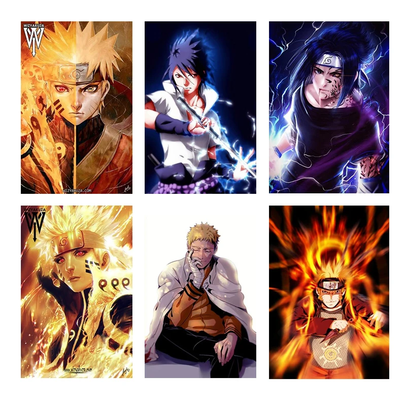 DIY 5D Diamond Painting Anime Naruto Diamond Embroidery Cross Stitch Kits Mural Mosaic Home Living Room Decor