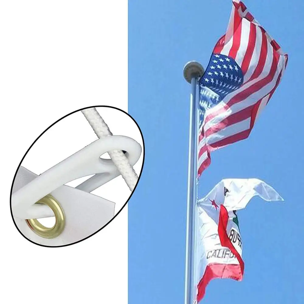 Pmsanzay 28 Pack, Heavy Duty Flagpole Snap Hook Clips-Flag Pole Clip Snaps Hook Flag Pole Attachment Accessory Hardware-Atta