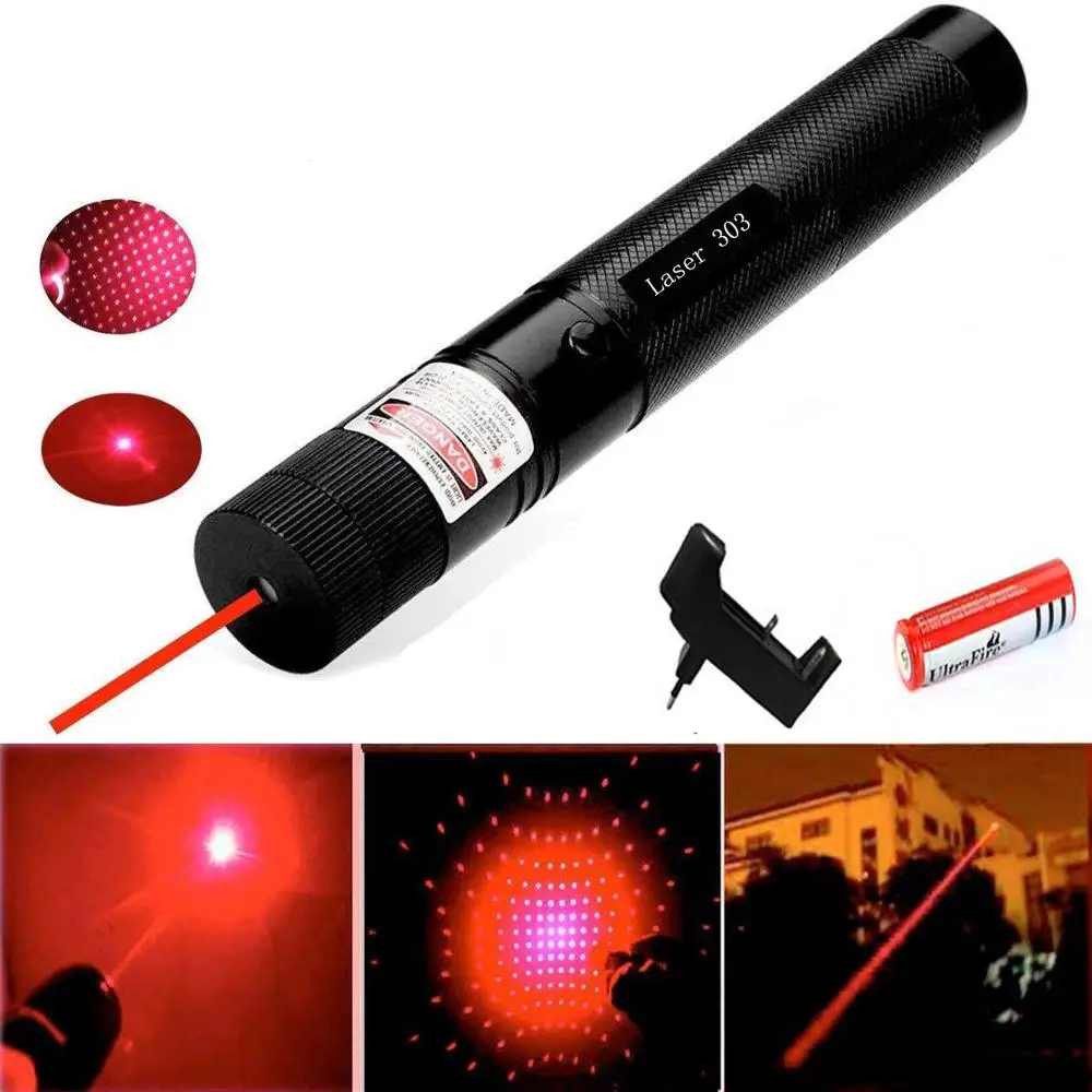 

Hunting 2 in 1Red Laser Pointer High Power 1000m 5MW laser cap laser 303 sight device Adjustable Focus Lazer laser pen