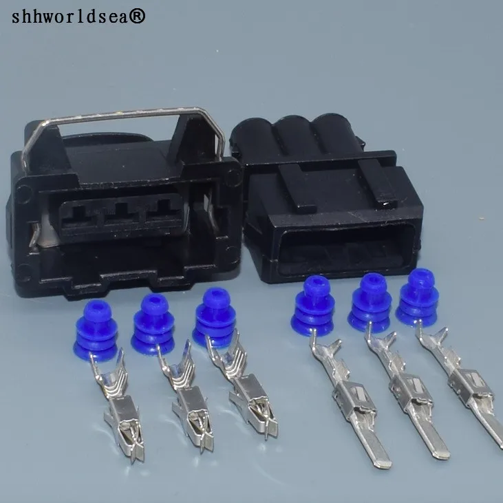 Shhworldsea 3pin для VW авто разъем жгута проводов, водонепроницаемый Штекерный гнездовой соединители 357972763 357 972 763