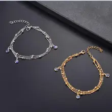 Европейские и американские модные аксессуары в новом стиле AliExpress Популярные Многослойные ножные браслеты