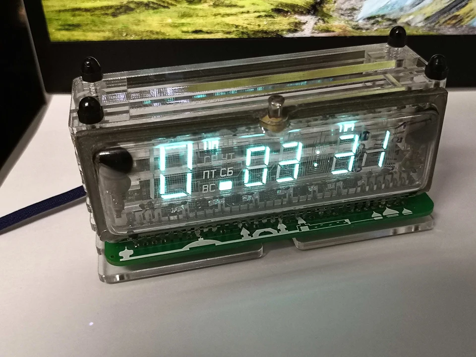 Relógio vfd transparente, tela vfd ds3231, módulo