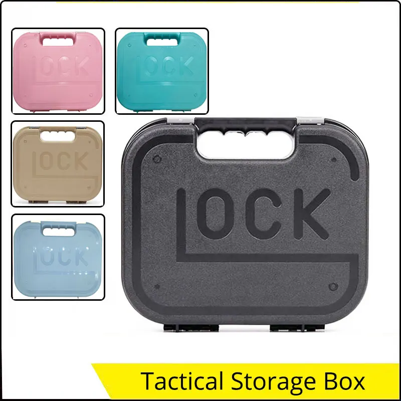Tactical Gun Safety Carry Case Box Glock 17 Kublai Pistol Suitcase Gun Accessories Safety Storage Hard Case for Hunting Tools