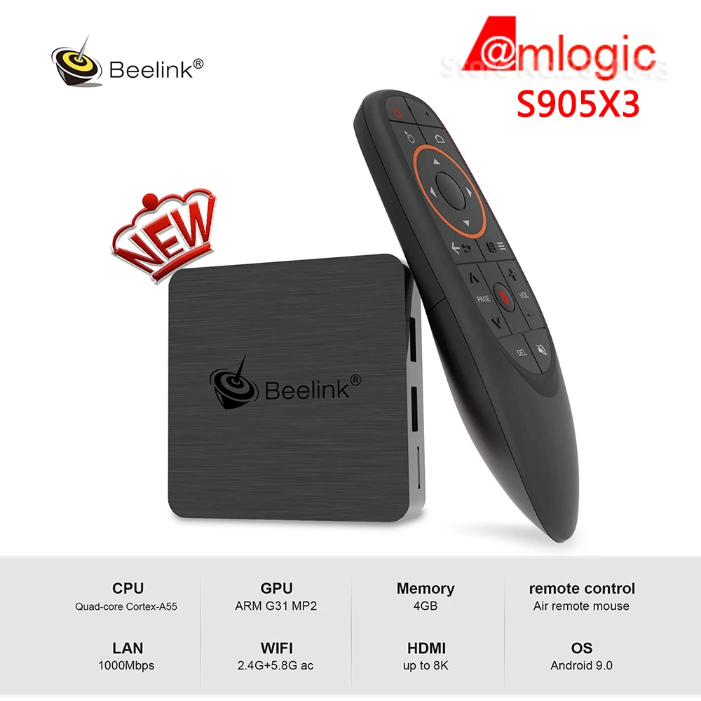 

Beelink GT1MINI-2 Amlogic S905X3 4GB DDR4 64GB ROM Smart Android 9.0 TV Box 1000M LAN 2.4G 5G WiFi Bluetooth 4K HD GT1 Mini 2