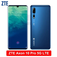 ZTE Axon 10 Pro 5G LTE Mobile Phone 6.47″ Flexible Curved Water Drop Screen 6G RAM 128G ROM Snapdragon 855 Octa-Core Smartphone