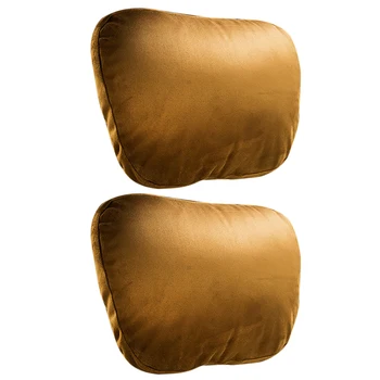 

2 Pcs Car Headrest for Maybach Design S Class Ultra Soft Pillow for Mercedes Benz (Brown)