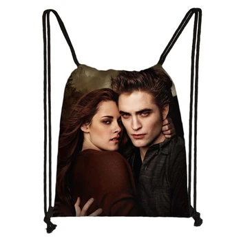 

Custom Twilight Drawstring Bag Cute Daypack Kids Satchel Casual Backpack Teenager Storage Bag Women Men 32x38cm*18-1031-12