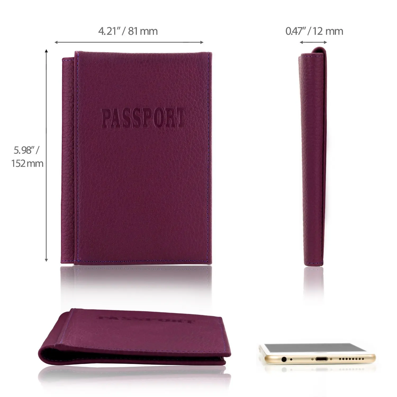 

New Style Genuine Leather Passport Protective Case Multi-functional Passport Bag Travel Card Slot Passport Holder Luggage Label