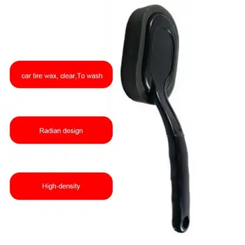 

1 Pc Practical Car Tire Waxing Long Handle Sponge Brush With Long Brush Handle Car Vehicle Cleaning Brush