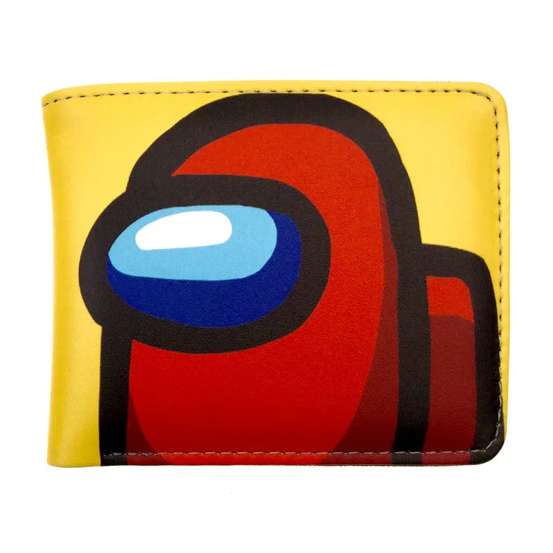 Game Cartoon Among Us PU Leather Wallet Purse Kids Boys Coin Case Card Holder