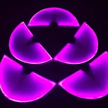 Светодиодный светильник, веер, для сценического танцевального шоу, вечерние фанаты ночного клуба