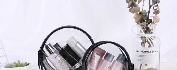 Модная водонепроницаемая ПВХ прозрачная сумка для макияжа в путешествии Органайзер на молнии портативная косметичка дорожная прозрачная косметичка для женщин