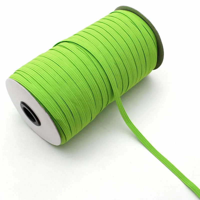 lightgreen 15 м 6 мм эластичная лента мягкая кожа резинки нижнее белье брюки Декор эластичные лямки пошив одежды «сделай сам» Аксессуары - Цвет: lightgreen