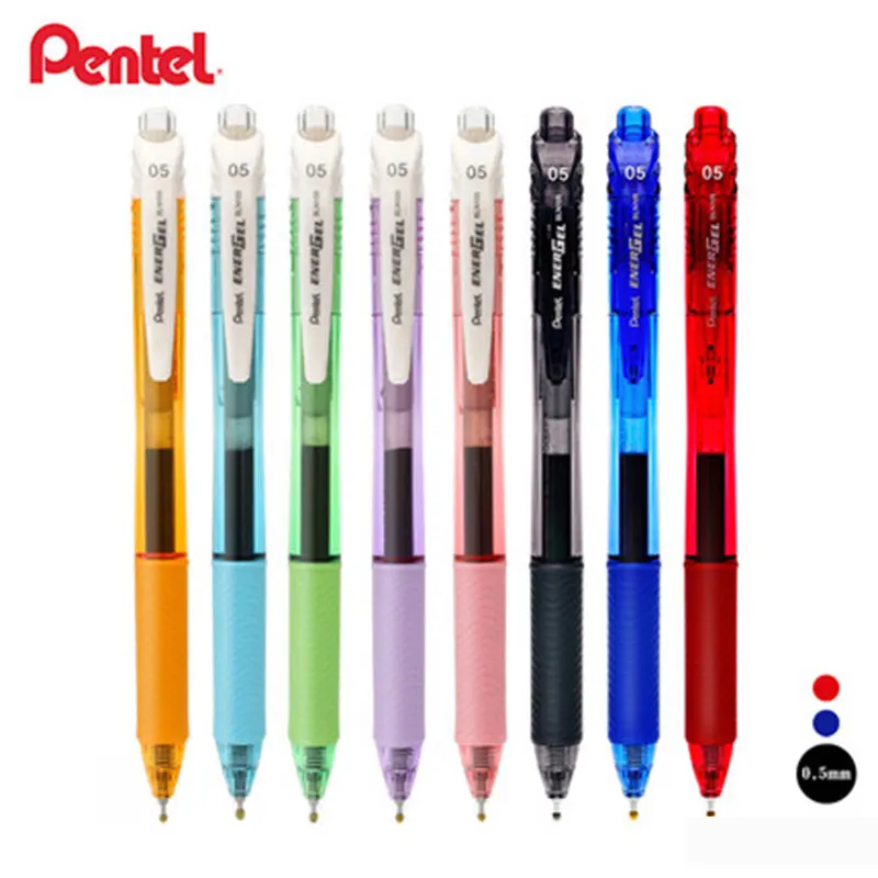 

Pentel EnerGel Liquid Gel Pen BLN105 0.5mm Quick Drying Pen Press Rollerball Metal Needle Tip Pen Japan School Stationery 1Pcs